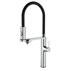 Смеситель кухонный Vincea VKF-119 с краном для питьевой воды Хром глянцевый