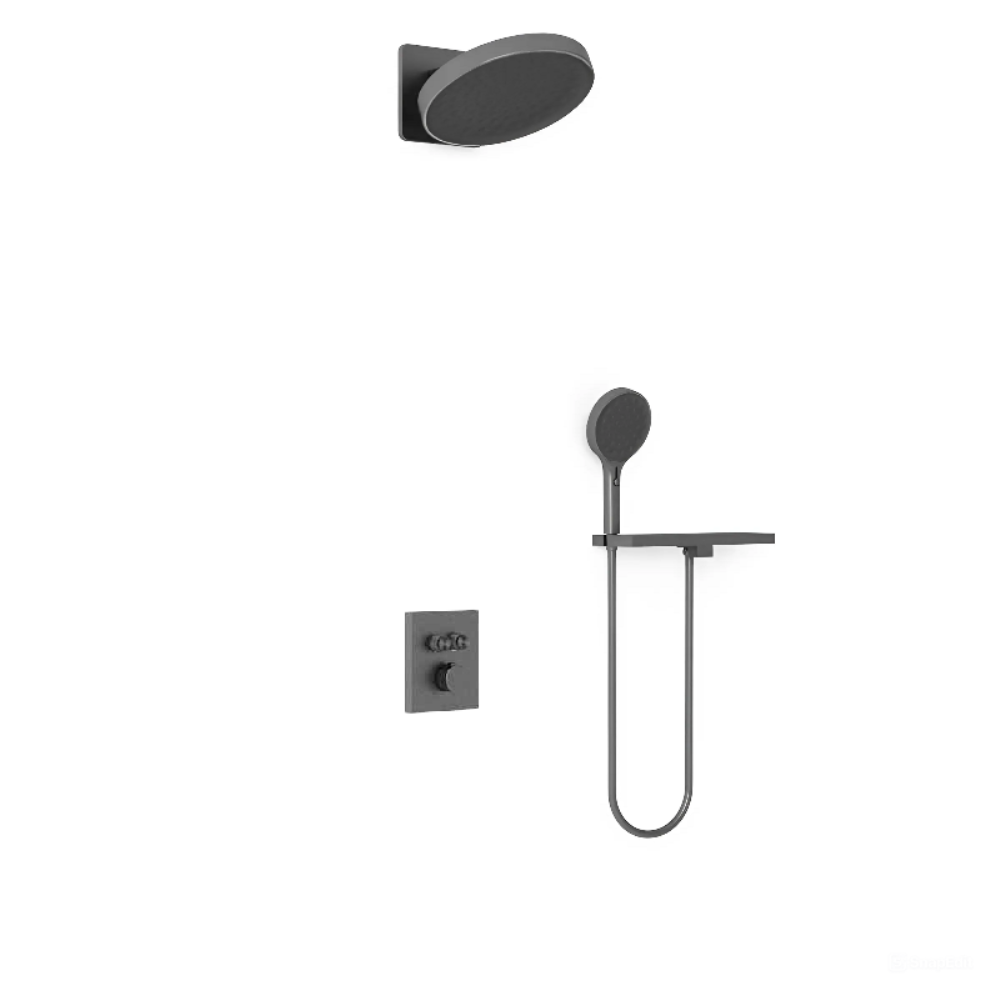Душевая встройка Vincea Inspire Вороненая сталь