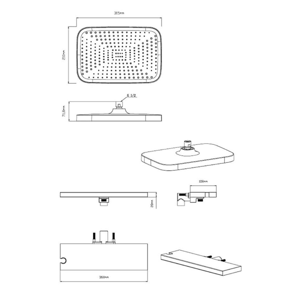 Душевая встройка Vincea Inspire Хром глянцевый — изображение 3