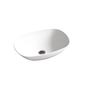 Раковина накладная Vincea Solid Surface 54 Белый матовый