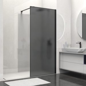 Душевая перегородка Vincea Walk-In 100 Черный / Тонированное матовое