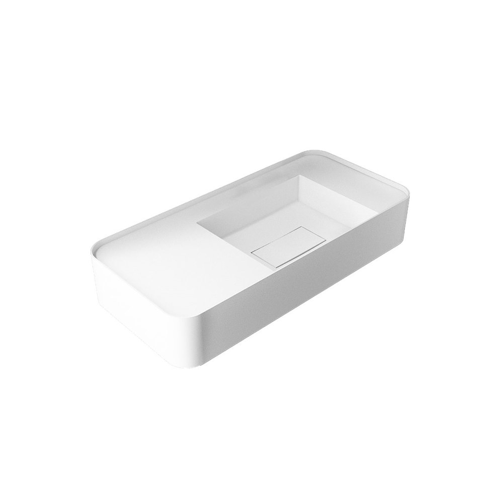Раковина подвесная Vincea Solid Surface 120 Белый матовый — изображение 4